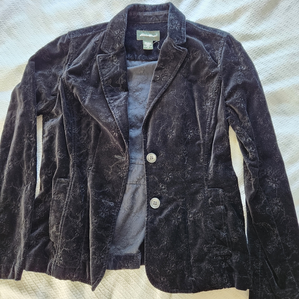 Eddie Bauer Black Textured Blazer